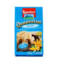 Biscoito Quadratini Vanilla Loacker 125g
