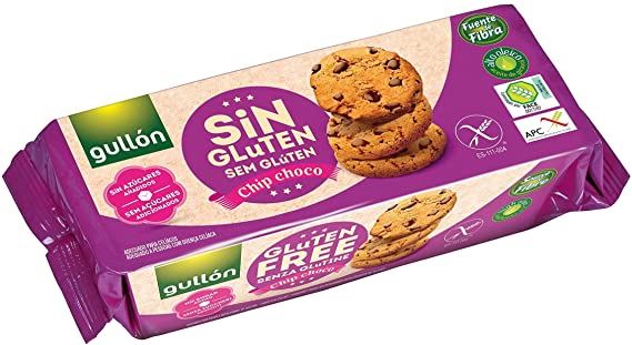 Biscoito Esp Gullon Gluten Free Sugar Free Chip Choco 130g