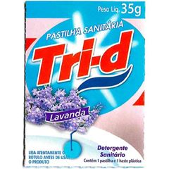 PASTILHA SANITARIA TRI-D LAVANDA 30G